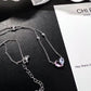Split Heart Gem Necklace