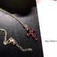 14k Gold Plated Cross Zircon Necklace Set