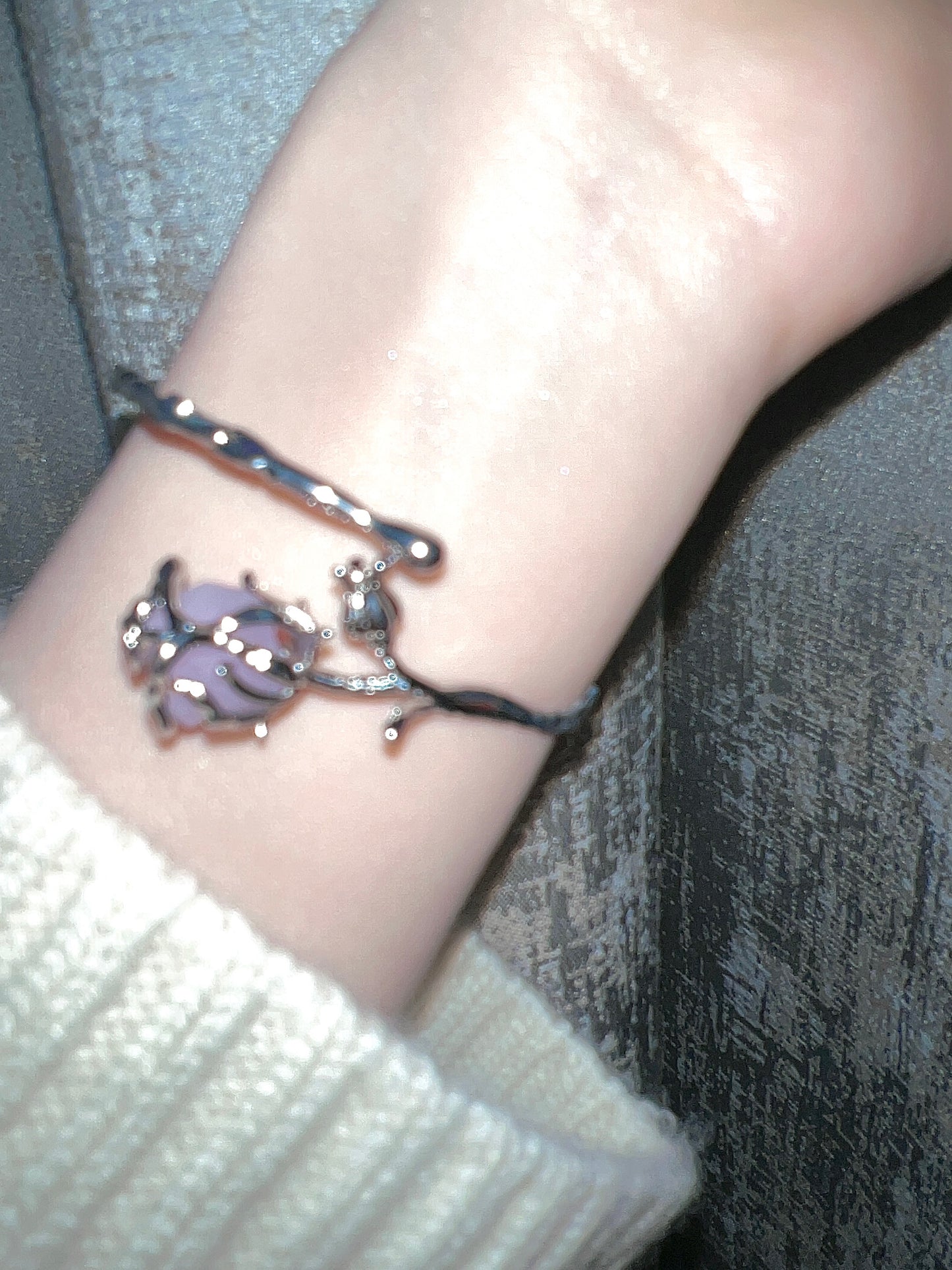 Melting Rose Amethyst Bracelet