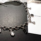Black&White Gem Round Chain Necklace