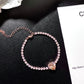 Colored Gem Heart Bracelet