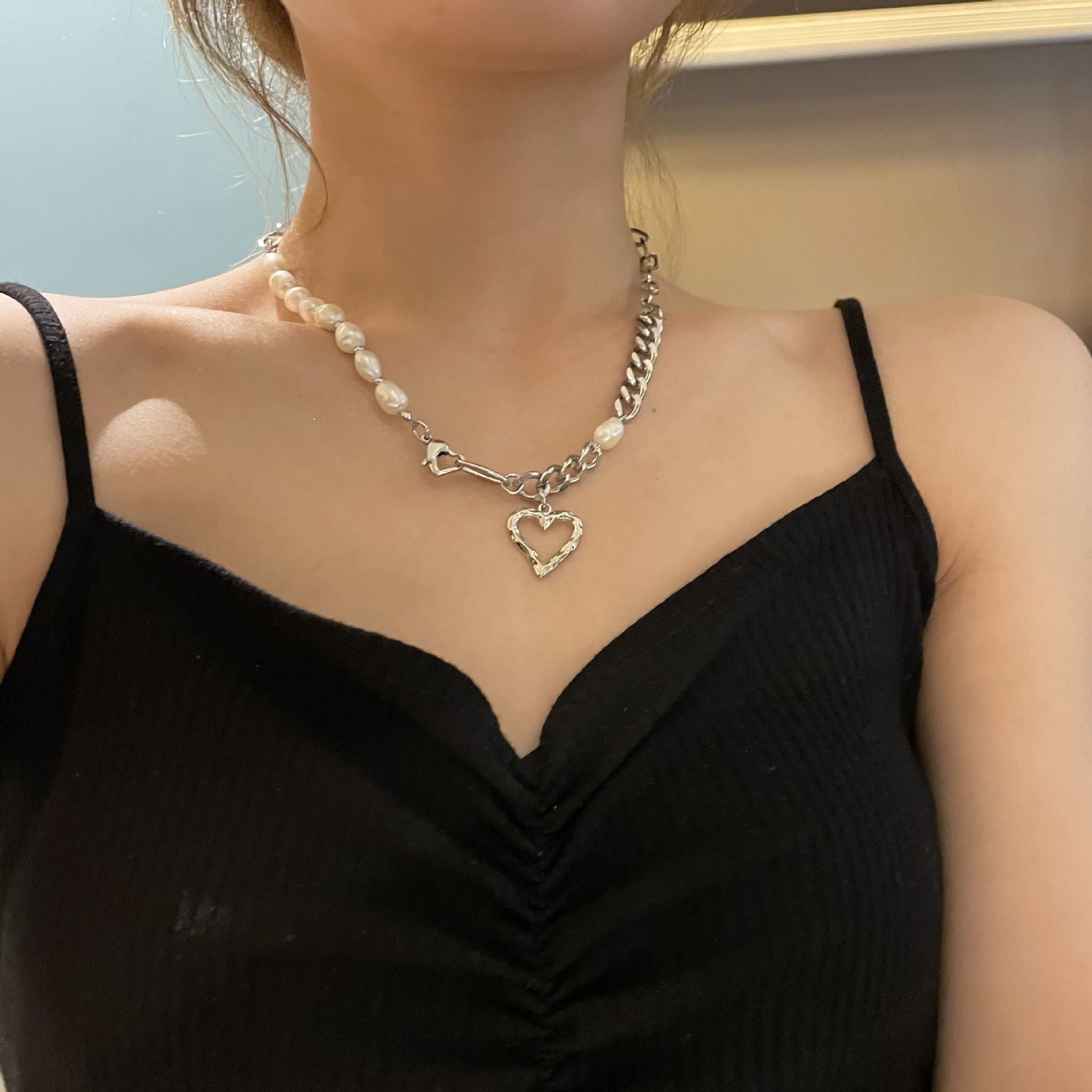 CHIEKO Big ball necklace † silver - アクセサリー