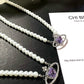 Purple Saturn Pearl Necklace